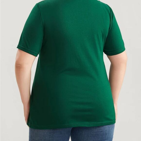 NWT BloomChic green tie top 18/2X - Picture 2 of 10